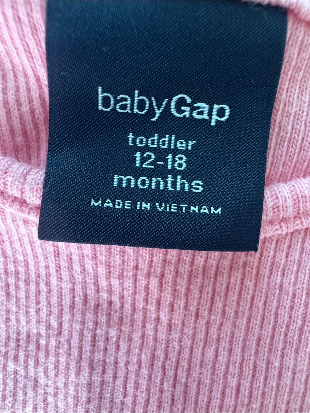 babyGap Pink Ruffle Sleeve Tank with Floral Leggings Set 18 month